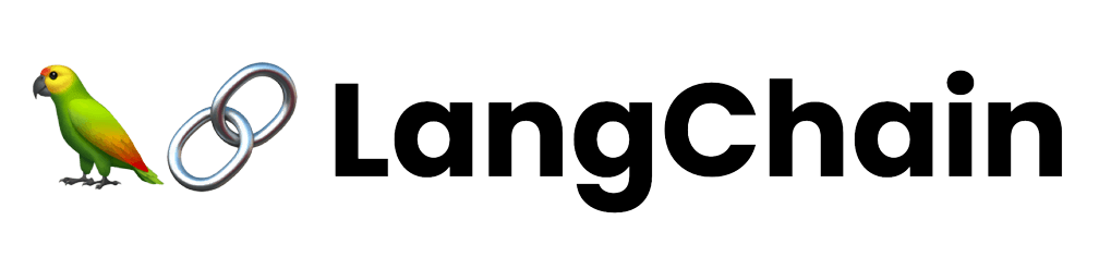 Langchain logo. At its core, LangChain is a framework built around LLMs.