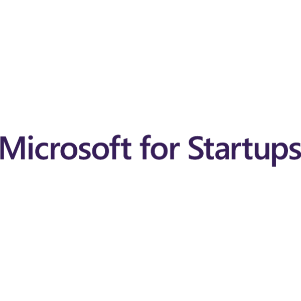 Microsoft for startups company logo.