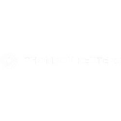 Thomson Reuters company logo in white.