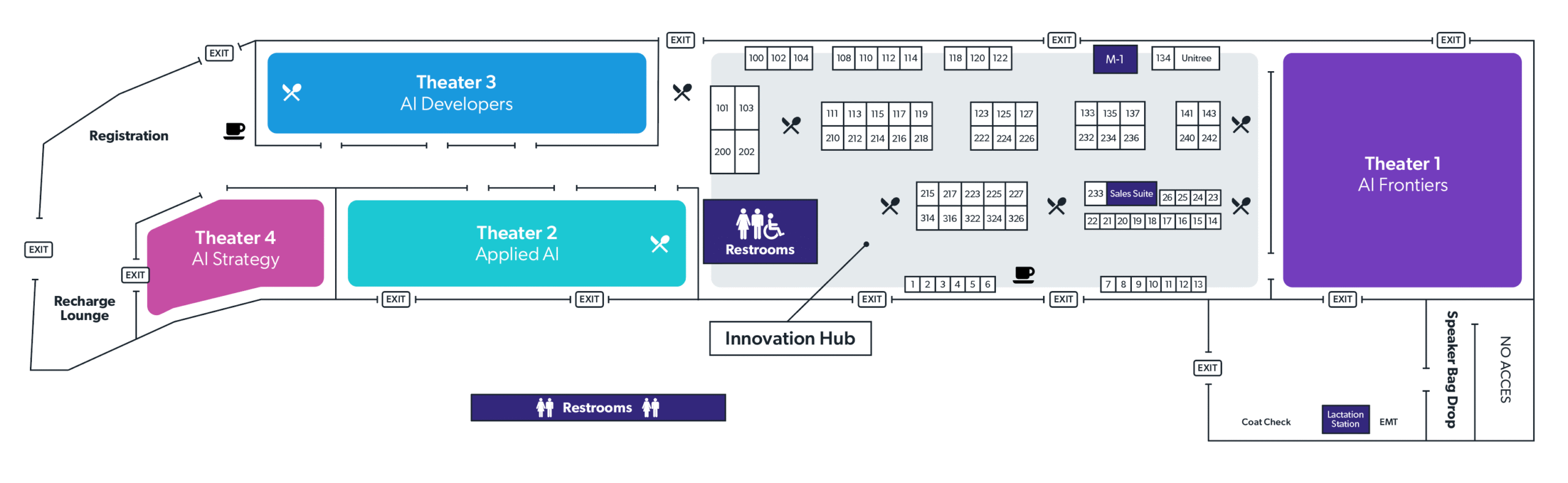The AI Conference 2025 Floor Map